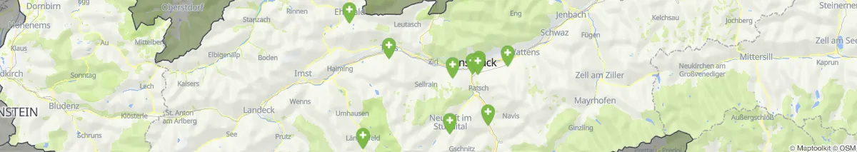 Map view for Pharmacies emergency services nearby Pettnau (Municipality, Tirol) (88)